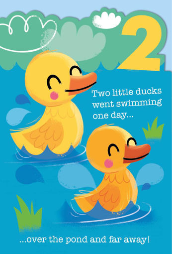 Picture of 2 BIRTHDAY CARD DUCKS